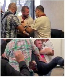 Momentul arestării lui Florian Tudor, în Mexic. Foto: Captură video
