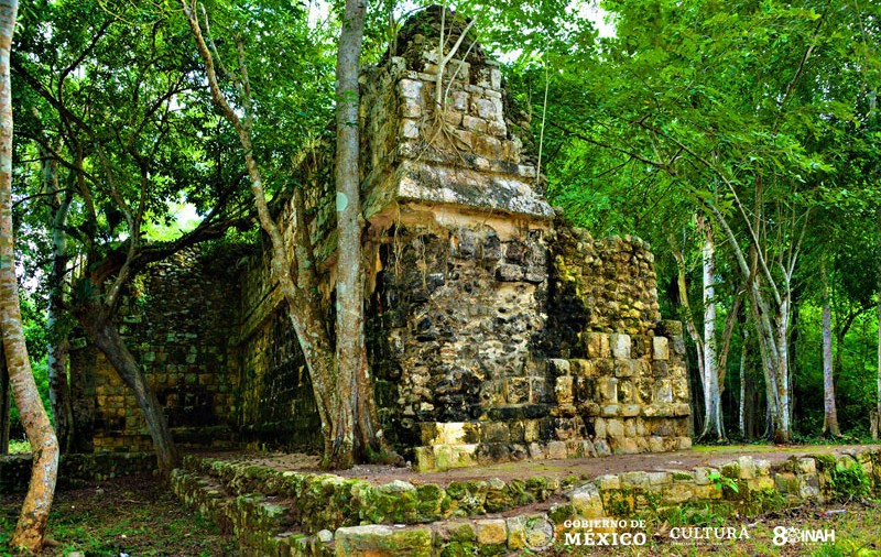 Un palat maya de mari dimensiuni a fost descoperit în Mexic