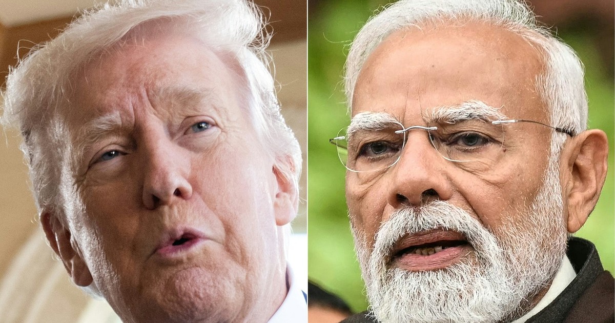 Colaj cu Donald Trump (stânga) și Narendra Modi Foto: Profimedia