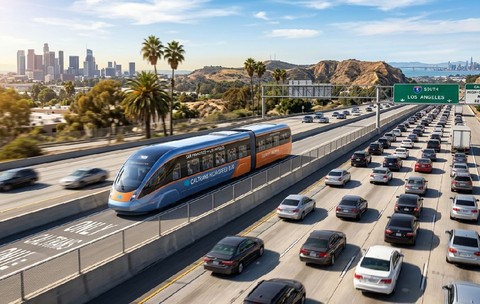 Autobuze care circulă cu 225 km/h în loc de trenuri de mare viteză, soluția pentru transportul călătorilor între San Francisco și Los Angeles