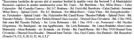 Primăria Sectorului 3 dă 10 milioane de lei pe borduri și pavele