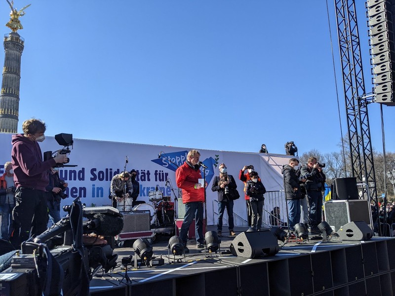 Reiner Hoffmann pe scenă
