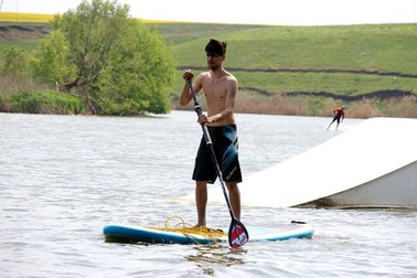 FOTO Alex Bittman noul instructor al bazei nautice a tatălui său