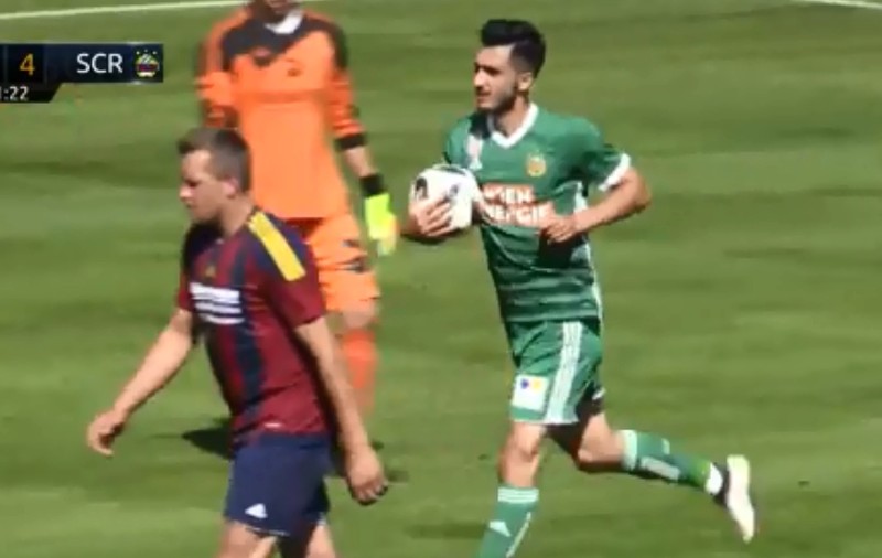 Andrei Ivan a marcat primul gol pentru Rapid Viena. Adversarii au fost niște amatori | VIDEO