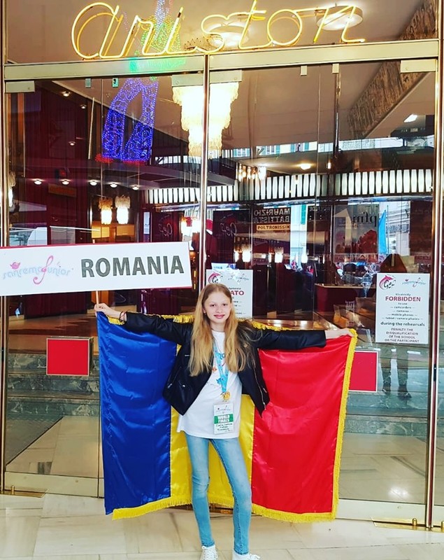 O fetiță din România, premiată la Festivalul San Remo Junior. A impresionat cu o melodie din repertoriul lui Charles Aznavour | FOTO & VIDEO