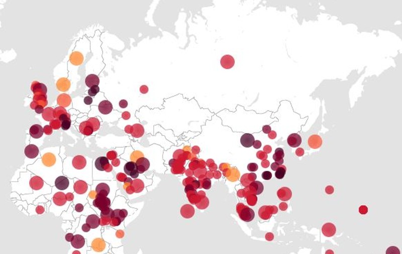 Aplicaţia care îţi arată ce epidemii sunt în lume, în timp real. E actualizată în fiecare oră