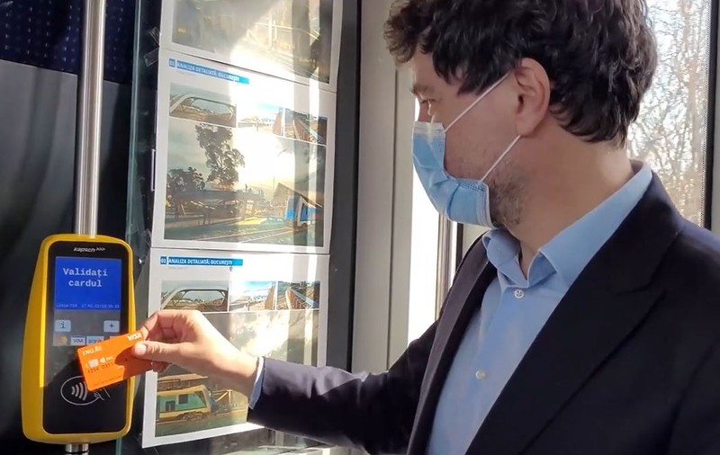 Nicușor Dan, călătorie de probă pe 4 rute feroviare din jurul Capitalei ale viitorului tren metropolitan