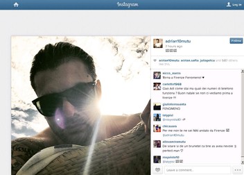 Adrian Mutu perimeşte declaraţii de dragoste pe Instagram.