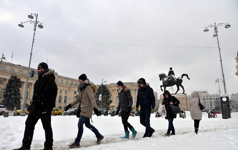 Cod galben de ninsori și viscol în 12 județe. Vânt puternic în toată țara, până marți