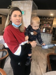 Irina și bebelușul ei