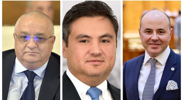 Felix Stroe (PSD), Alin Chirilă (PSD) și Alexandru Muraru (PNL)