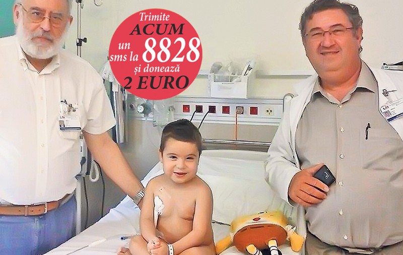 Edi Nanu a fost operat a doua oară! Micuţului supus unui transplant renal, la Madrid, i s-a reconstruit uretra