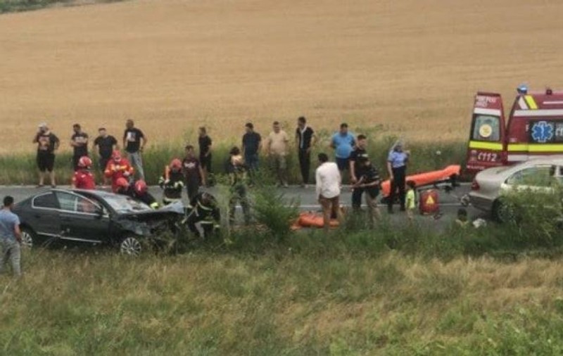 Accident rutier cu șase victime, în Constanța. Trei copii răniți, dintre care unul în stare gravă