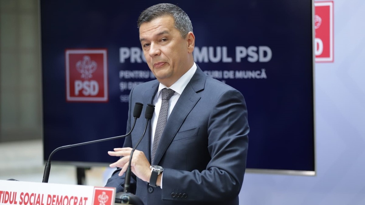 Sorin Grindeanu în conferință de presă FOTO Dumitru Angelescu