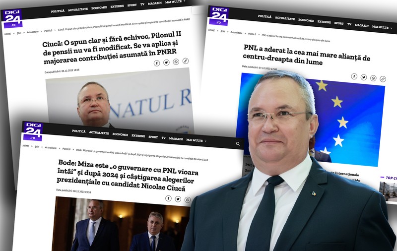 INVESTIGAȚIE Un milion de euro din bani publici de la PNL pentru site-ul Digi24. Articolele nu au fost marcate cu semnul P–publicitate, dar au fost trimise pentru plată la partid
