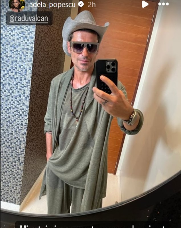 Poza pe care Radu Vâlcan i-a trimis-o Adelei Popescu din Thailanda, de la filmările „Insula iubirii” 2025. Așa i-a transmis că îi e dor de ea și copii