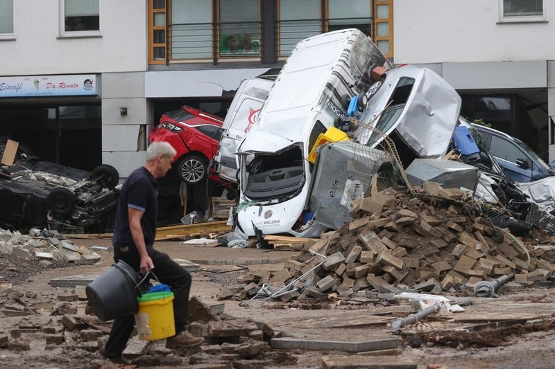 Orașul german Bad Neuenahr este unul dintre cele mai afectate de inundații | Foto: EPA