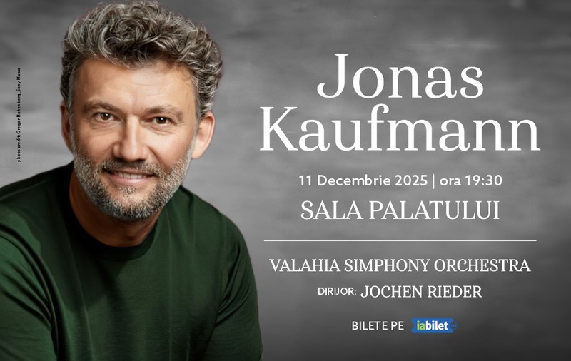Jonas Kaufmann, tenorul numărul 1 al lumii, ajunge în premieră absolută în Romania la București.