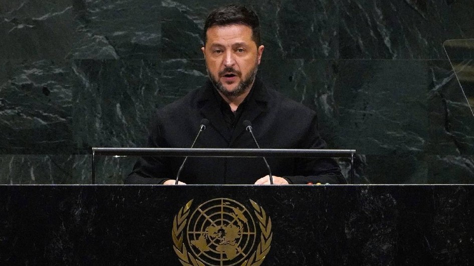 Volodimir Zelenski la ONU