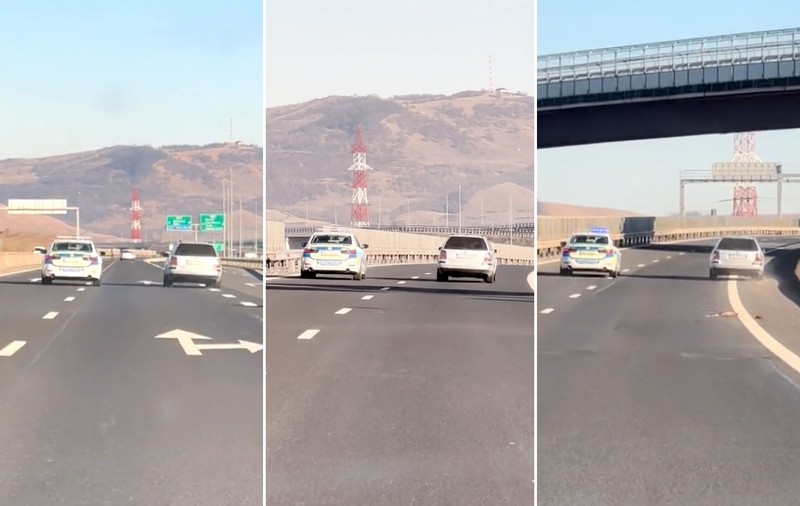 Șofer urmărit 20 de kilometri de Poliție pe A1, după ce a condus cu 40 km/h peste limita legală și a lovit o baliză. Ce sancțiune a primit | VIDEO