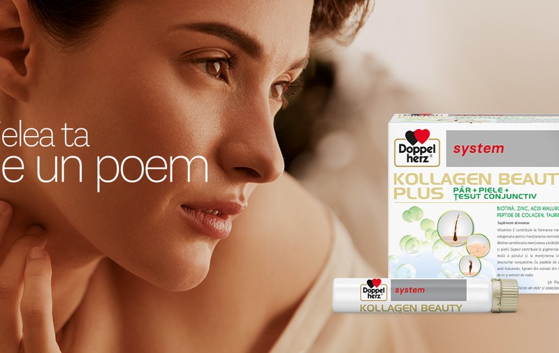 Pielea ta e un poem. Frumusețe la orice vârstă cu Doppelherz Kollagen Beauty Plus