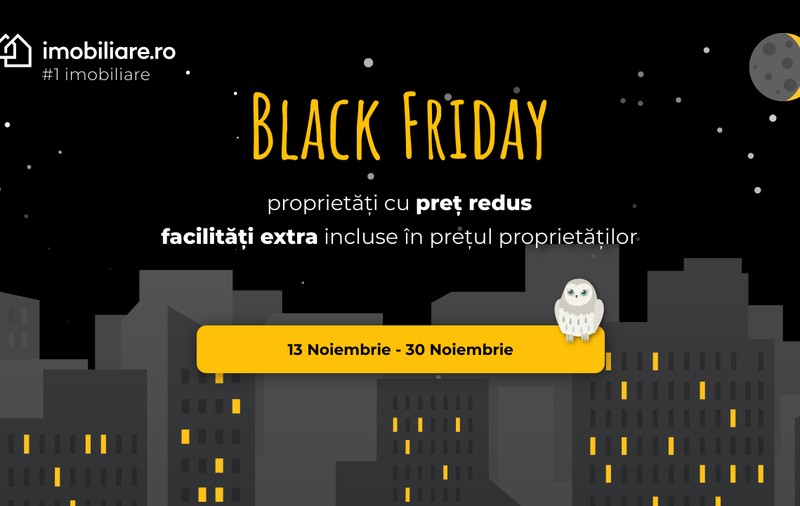 Oferte de Black Friday pe Imobiliare.ro: reducere de 128.000 de euro la achiziția unei vile din nordul Capitalei
