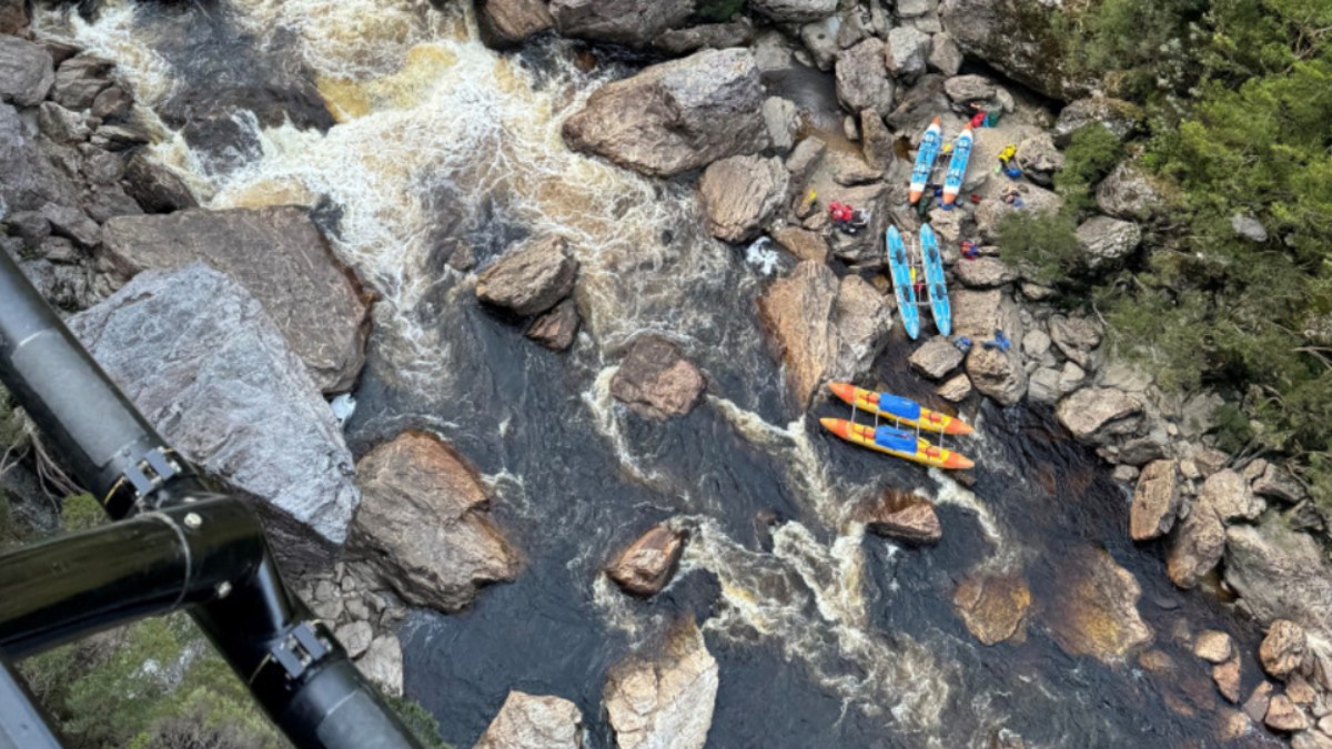 Misiune de salvare a unui caiacist, în Tasmania