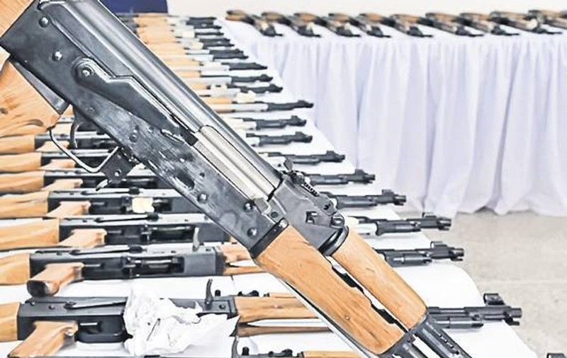 Arme de vânătoare, confiscate de la hoţii tablourilor olandeze
