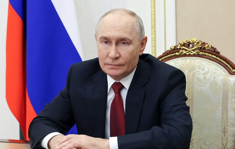 Vladimir Putin, fotografiat înainte de discursul electoral ținut rușilor Sursa foto: Profimedia