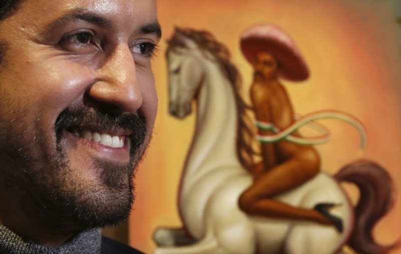 Pictura cu revoluționarul mexican Zapata dezbrăcat, cu corp de femeie, va fi însoțită de o notă prin care familia o consideră ”neadecvată”