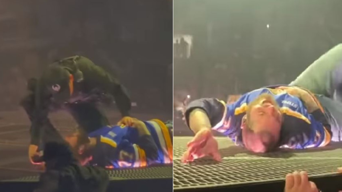 Post Malone a căzut pe scenă