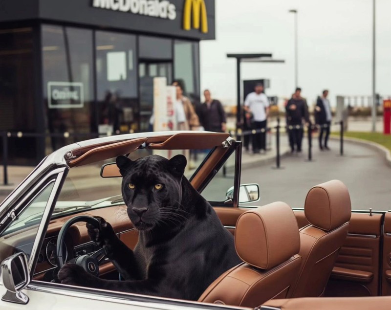 Pantera, noua vedetă virală a României. Firmele se întrec în reclame haioase I VIDEO