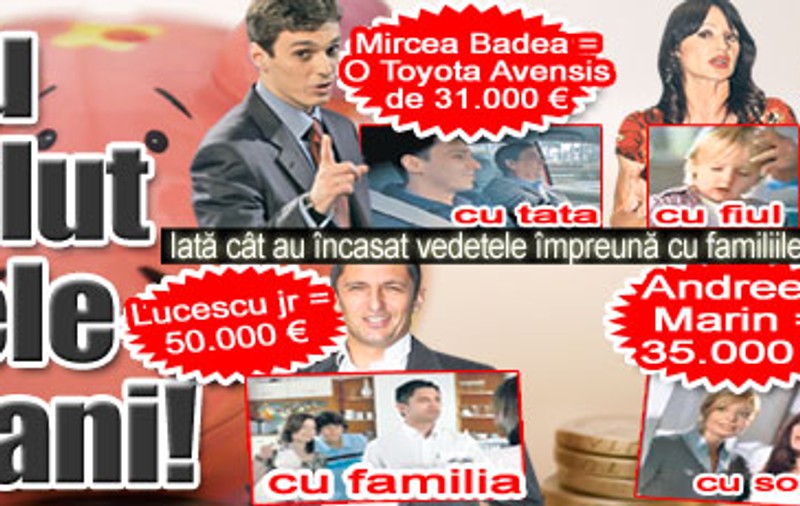 Puya a luat 25.000 € pentru reclama cu tatăl lui
