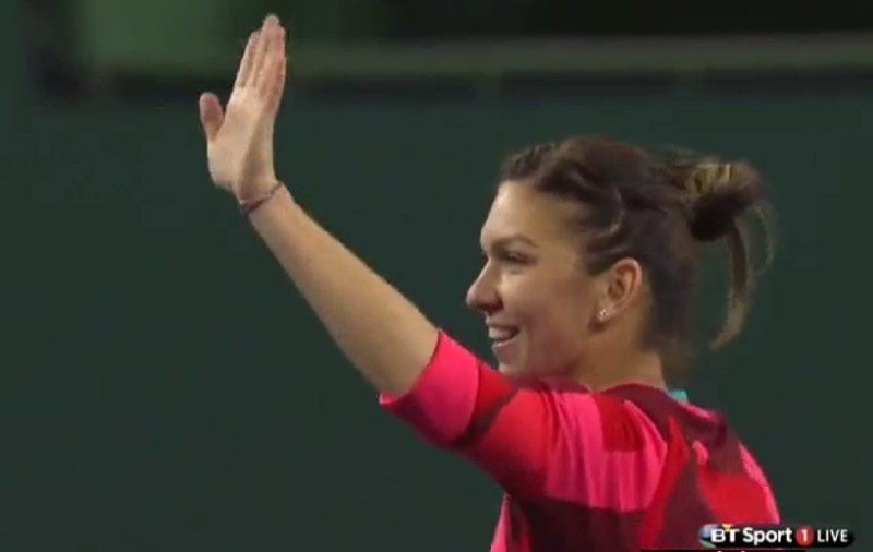 Indian Wells, turul III: Simona Halep a făcut spectacol, la minge de set! ^I-a rupt coloana rusoaicei Makarova cu o ”scurtă” / VIDEO