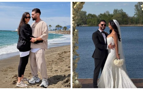 Cum a arătat cea de-a doua rochie de mireasă a soției lui Dorian Popa. Andreea i-a surprins pe invitați în ziua cea mare