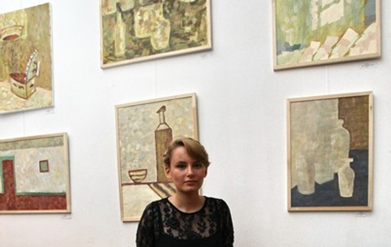Luisa Balaban, pictoriţa de 18 ani, a vândut primele tablouri la expoziţie