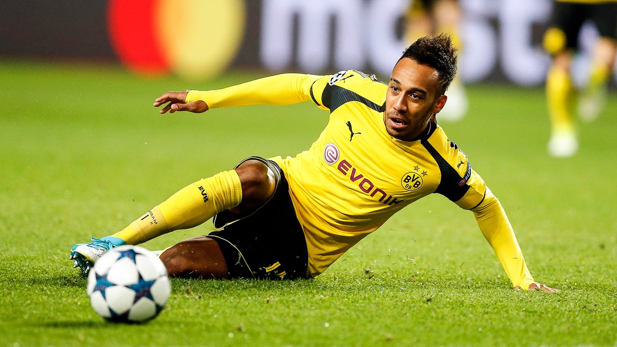 Pierre-Emerrick Aubameyang, în acțiune pentru Borussia Dortmund. (FOTO: EPA)