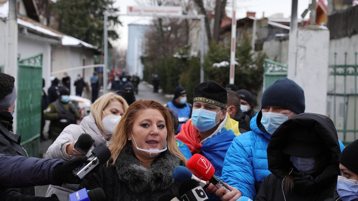 Diana Șoșoacă la Institutul Matei Balș sursa foto: Vlad Chirea