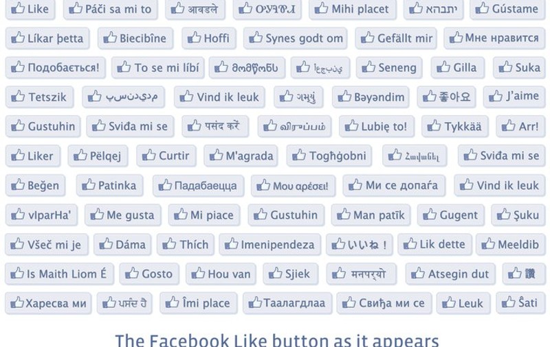 Vezi cum apare butonul 'Îmi Place' de pe Facebook, în celelalte colţuri ale lumii