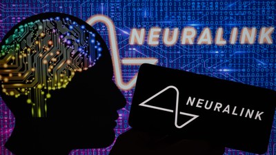Neuralink  Illustration, Brussels, Belgium - 16 Apr 2023