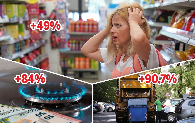 Scumpiri enorme în România. Comparație 2020 vs 2025: mâncarea costă cu 49% mai mult, gazele, cu 84%. Economiștii dau vina pe măsurile statului