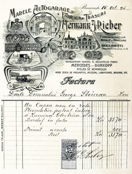 O chitanță din 1911, păstrată la Arhivele Naționale