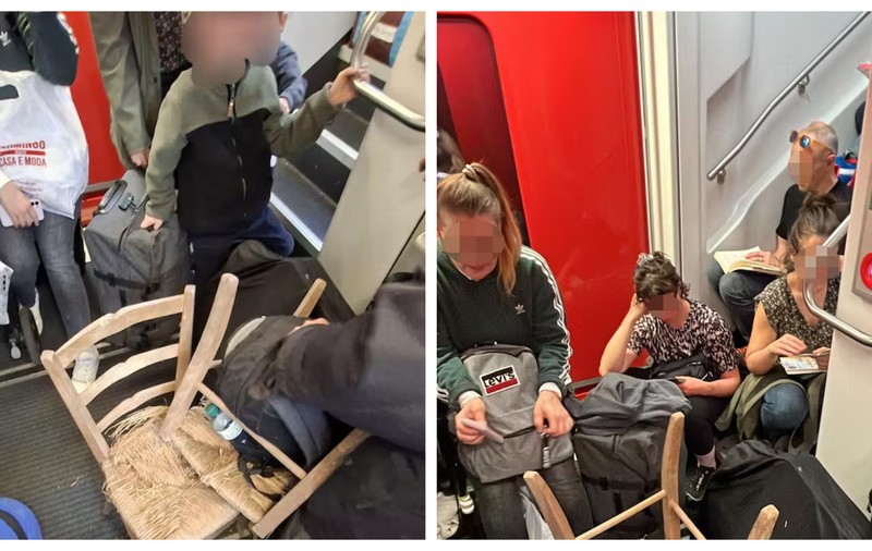 Pasagerii cu locuri pe scaune, forțați să stea pe podea într-un tren supraaglomerat din Elveția: cei fără rezervare au fost dați jos