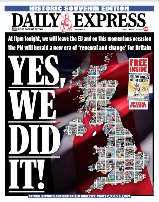 Prima pagină Daily Express