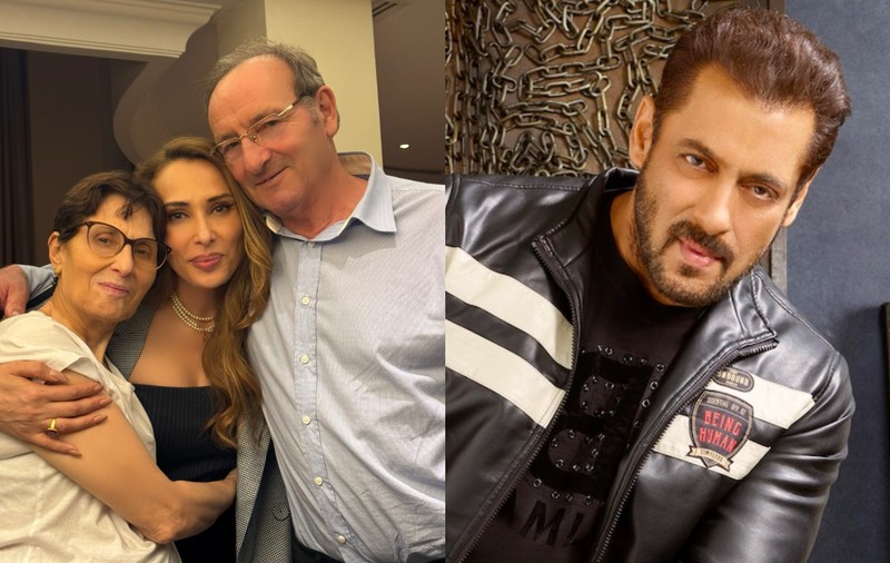 Salman Khan s-a întâlnit cu părinții Iuliei Vântur, dar nu în România. Cum s-a pozat starul de la Bollywood cu socrii: „Doi eroi”