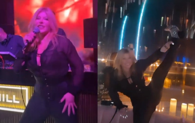 Loredana Groza, show într-un restaurant din București. A dansat provocator în fața celor prezenți