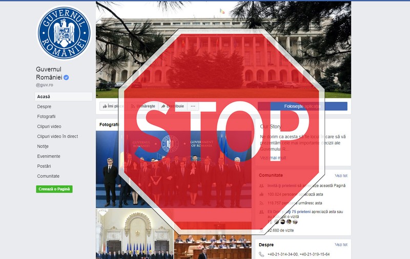 2.000 de români, blocați pe pagina de Facebook de Guvernul Dăncilă nu aveau acces  la informațiile oficiale despre coronavirus