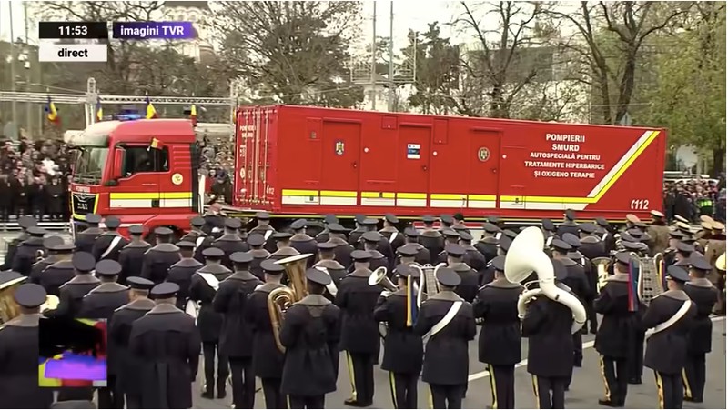 Parada militară de 1 Decembrie 2019 | Captură Digi24