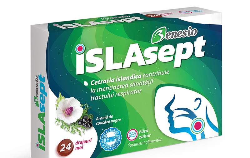 Când ai tuse și durere-n gât, fii înțelept! Ia ISLAsept