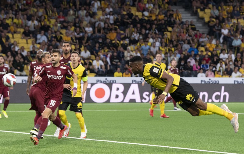 CFR Cluj a fost eliminată din Liga Campionilor de Young Boys, după ce a pierdut cu 3-1 la Berna